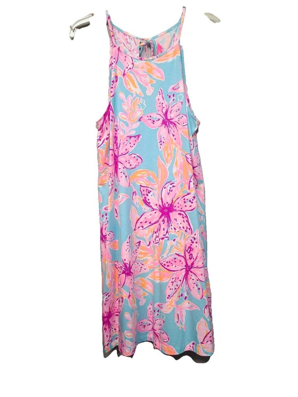 Lilly Pulitzer Margot Swing Dress M Surf Blue Bonita Blooms